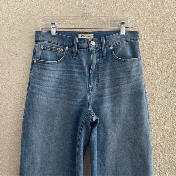 Madewell Wide Leg High Rise Crop Delancey Jeans - Picture 6 of 14